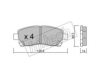 fri.tech. 944.0 Brake Pad Set, disc brake
